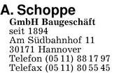 Baugeschft Adolf Schoppe GmbH