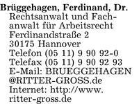 Brggehagen, Dr. Ferdinand
