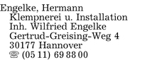 Engelke Klempnerei und Installation Inh. Wilfried Engelke, Hermann