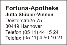Fortuna-Apotheke Jutta Stbler-Vinnen
