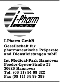 I-Pharm Gesellschaft fr pharmazeutische Prparate und Dienstleistungen mbH