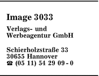 Image 3033 Verlags- und Werbeagentur GmbH