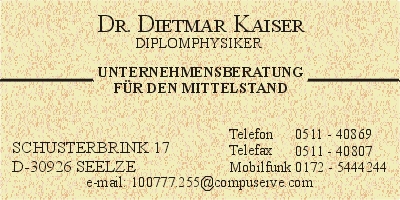 Kaiser, Dr. Dietmar