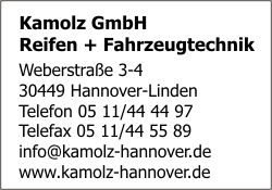 Kamolz GmbH Reifen + Fahrzeugtechnik