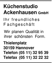 Kchenstudio Ackenhausen Hannover GmbH