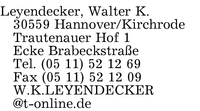 Leyendecker, Walter K.