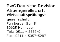 PwC Deutsche Revision Aktiengesellschaft