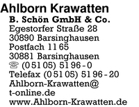 Ahlborn Krawatten B. Schn GmbH & Co.