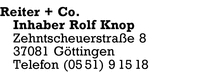 Reiter + Co. Inh. Rolf Knop