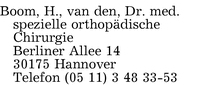 Boom, Dr. med. Heinrich van den