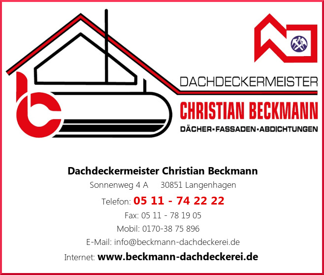 Beckmann, Christian Dachdeckermeister