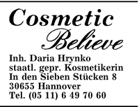 Cosmetic believe Daria Hrynko