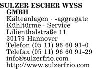 Sulzer-Escher Wyss GmbH Technisches Bro