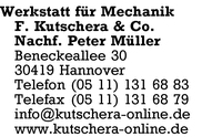 Kutschera & Co. Nachf. Peter Mller, F.