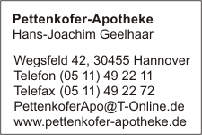 Pettenkofer-Apotheke Apotheker Hans-Joachim Geelhaar