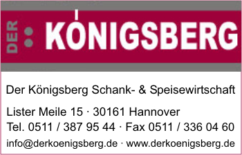 Der Knigsberg Schank- & Speisewirtschaft